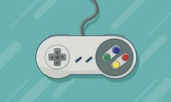 retro-classic-game-controller-with-colorful-background-free-vector